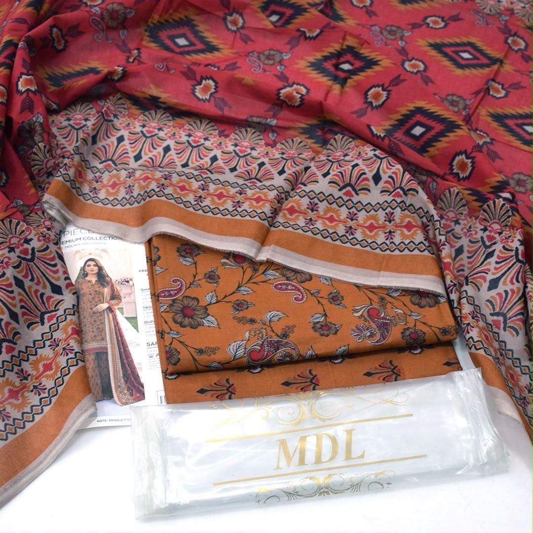 MDL Lawn 3-Piece Digital Printed