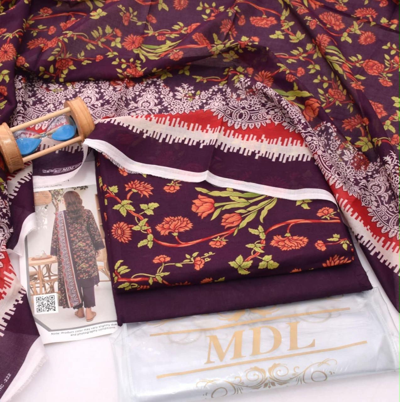 MDL Lawn 3-Piece Digital Printed