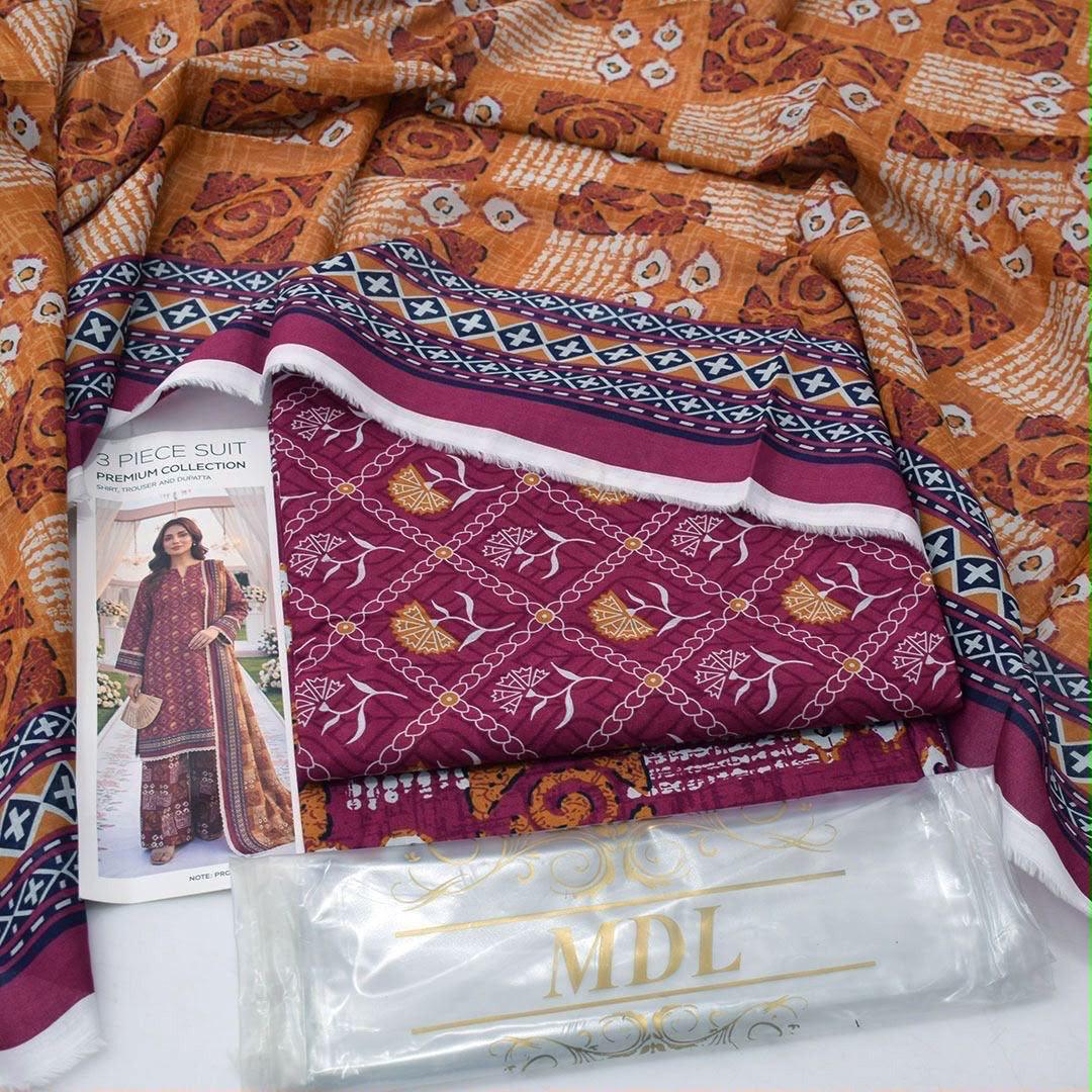 MDL Lawn 3-Piece Digital Printed