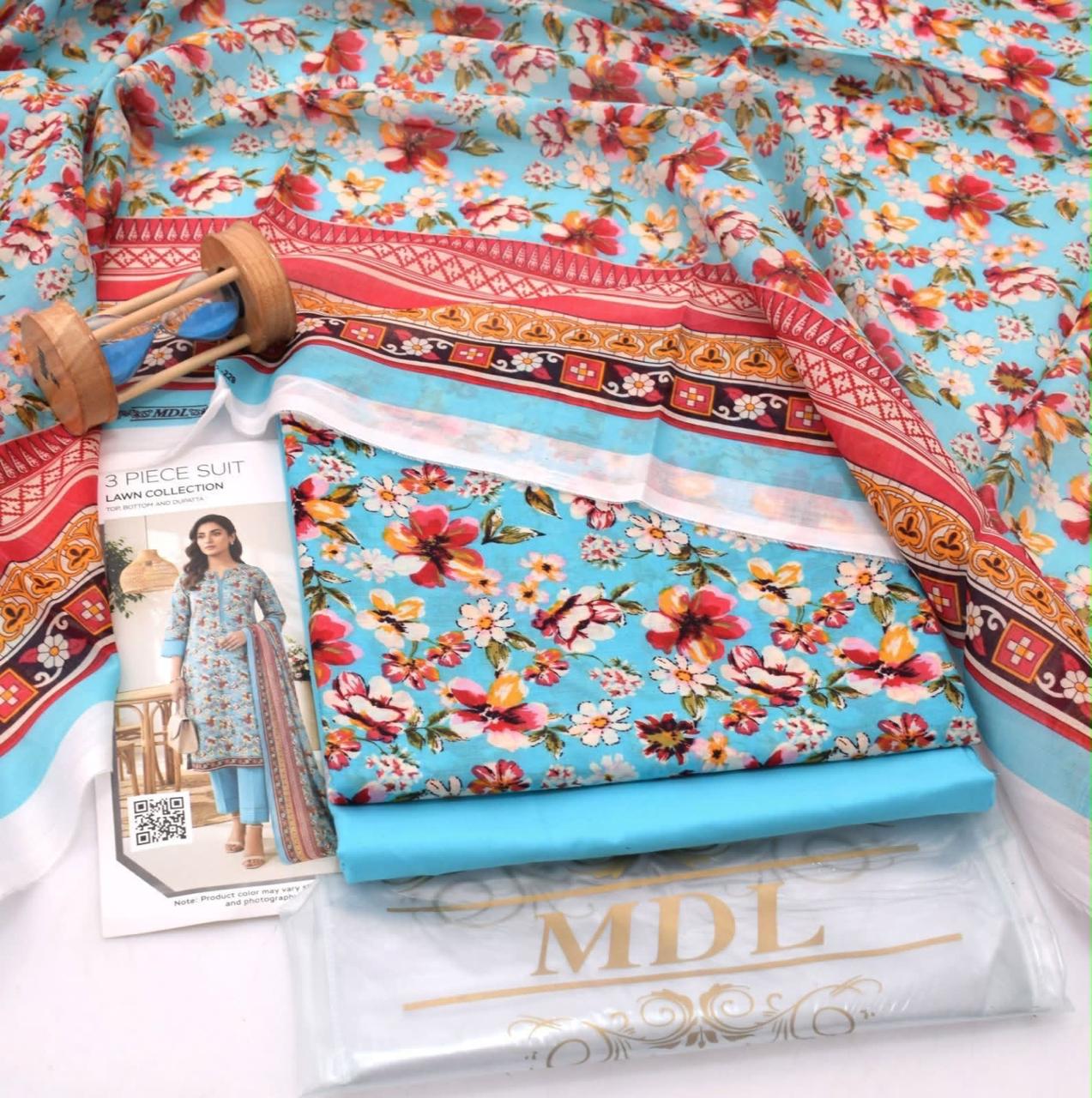 MDL Lawn 3-Piece Digital Printed