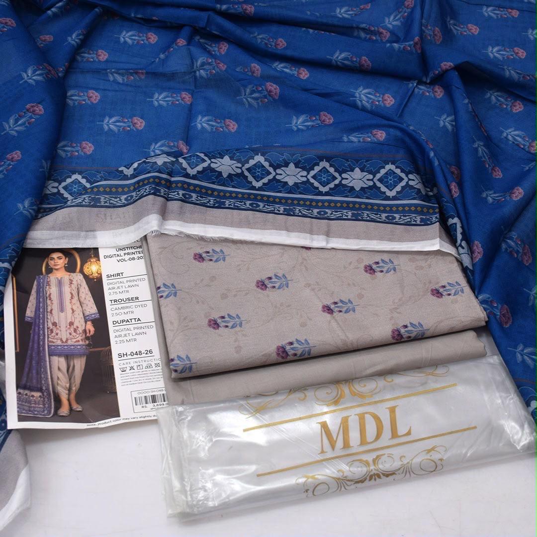 MDL Lawn 3-Piece Digital Printed