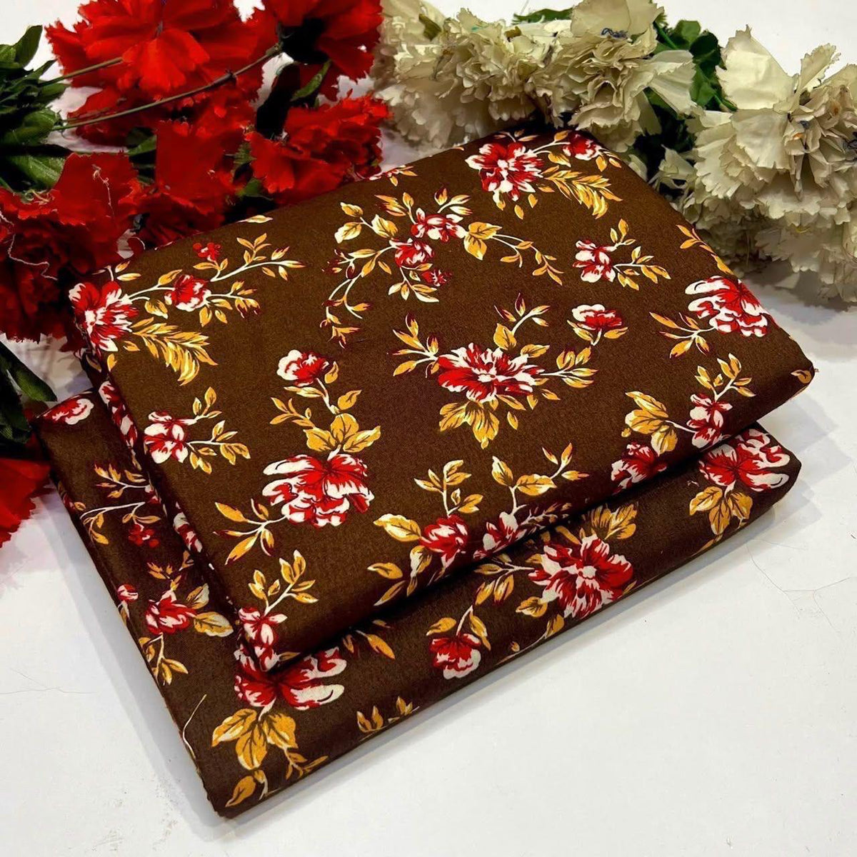 Winter Cotton 2-Piece Digital Print  [H-] 121789