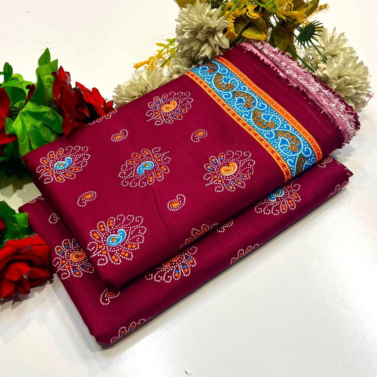 Winter Cotton 2-Piece Digital print  [H-] 121805