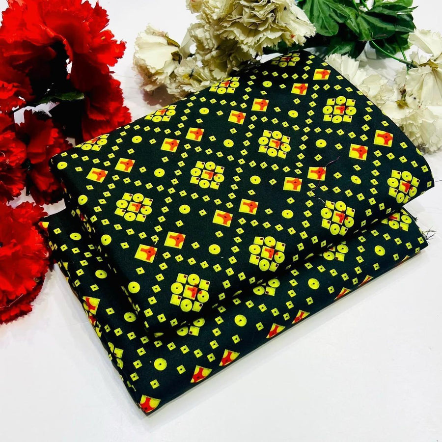 Winter Cotton 2-Piece Digital print  [H-] 121814