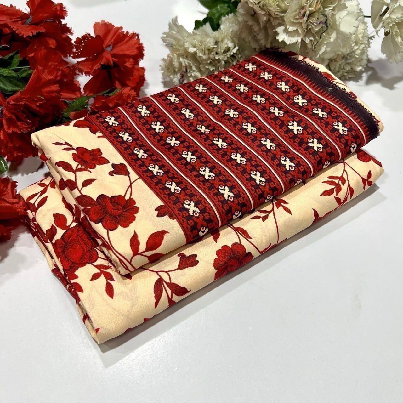 Winter Cotton 2-Piece Digital print  [H-] 121825