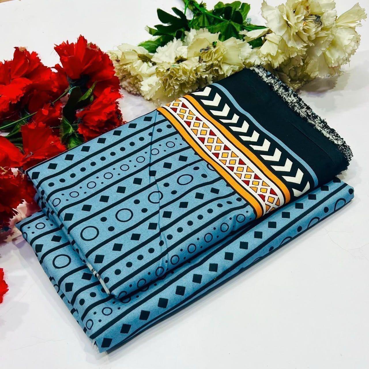 Winter Cotton 2-Piece Digital print  [H-] 121833