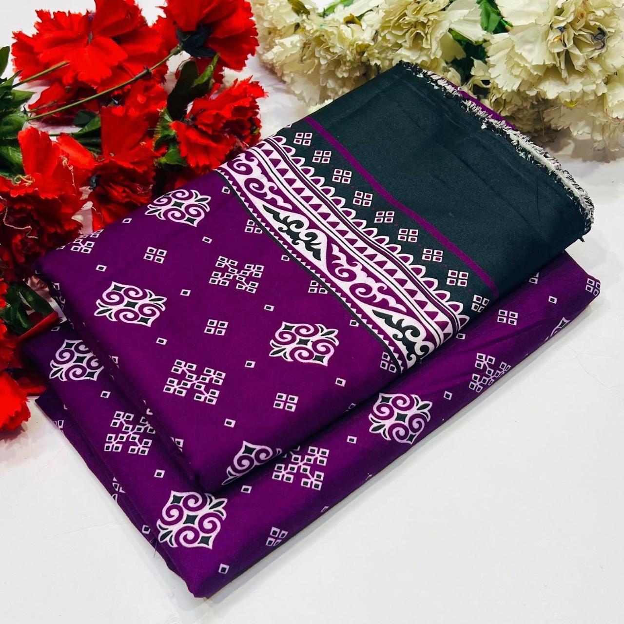 Winter Cotton 2-Piece Digital Print [H-] 121739