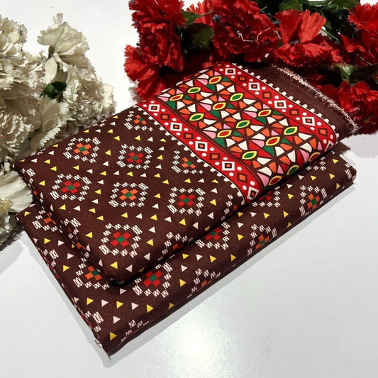 Winter Cotton 2-Piece Digital Print  [H-] 121755