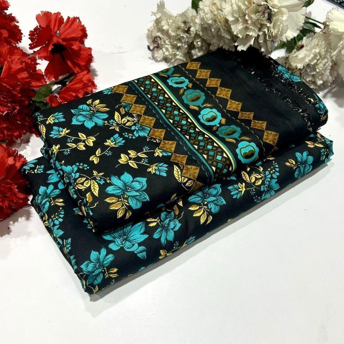 Winter Cotton 2-Piece Digital Print  [H-] 121762