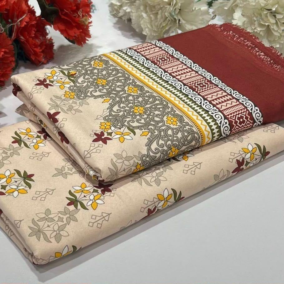 Winter Cotton 2-Piece Digital print  [H-] 121875