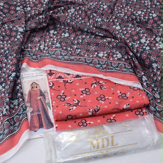 MDL Lawn 3-Piece Digital Printed