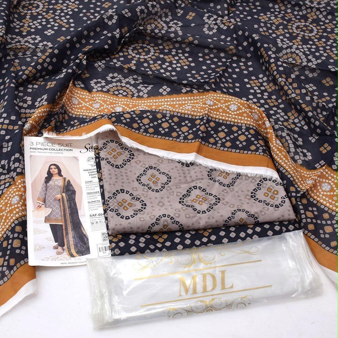 MDL Lawn 3-Piece Digital Printed