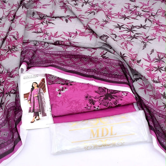 MDL Lawn 3-Piece Digital Printed