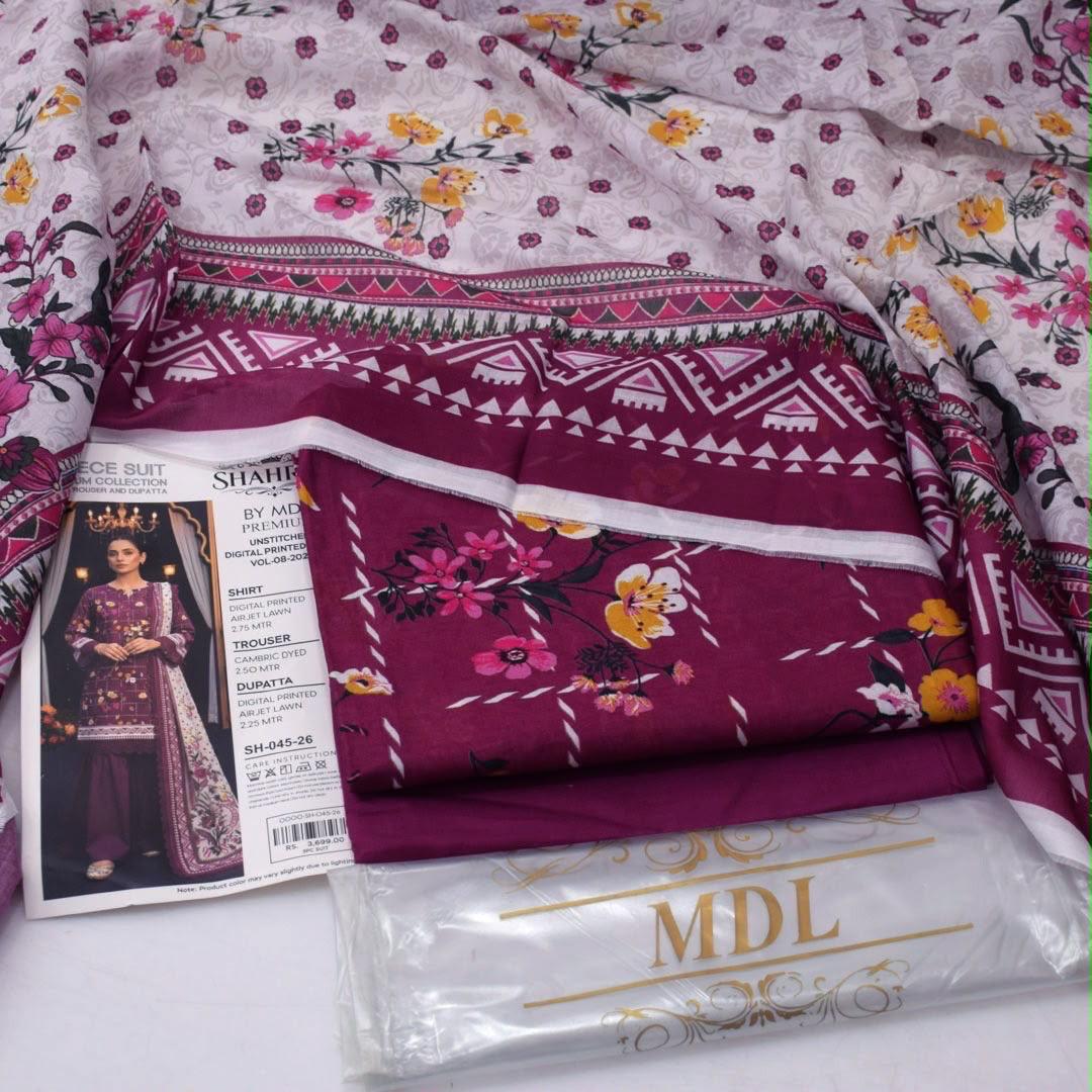 MDL Lawn 3-Piece Digital Printed