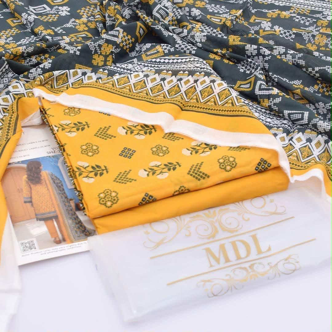 MDL Lawn 3-Piece Digital Printed