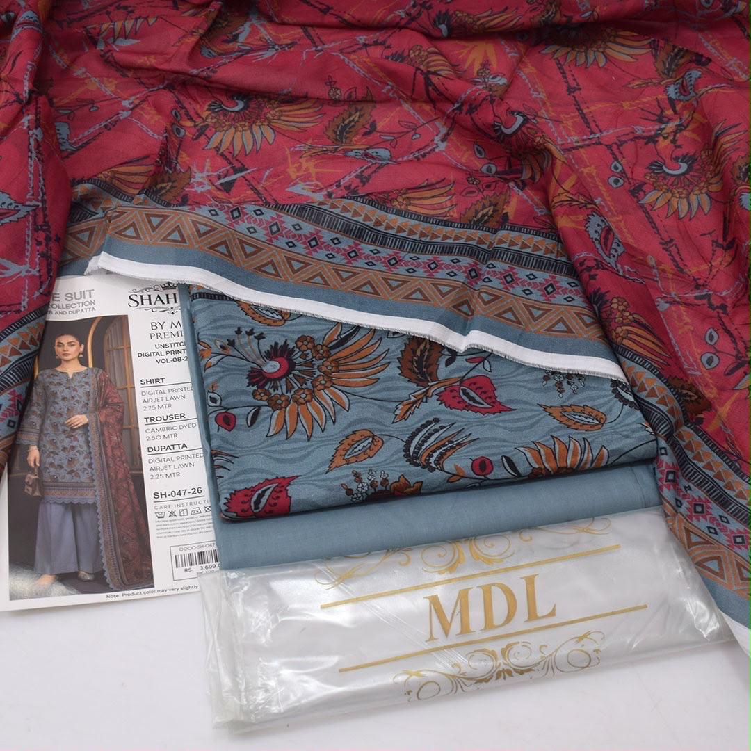 MDL Lawn 3-Piece Digital Printed