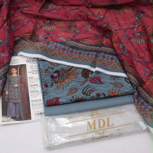 MDL Lawn 3-Piece Digital Printed