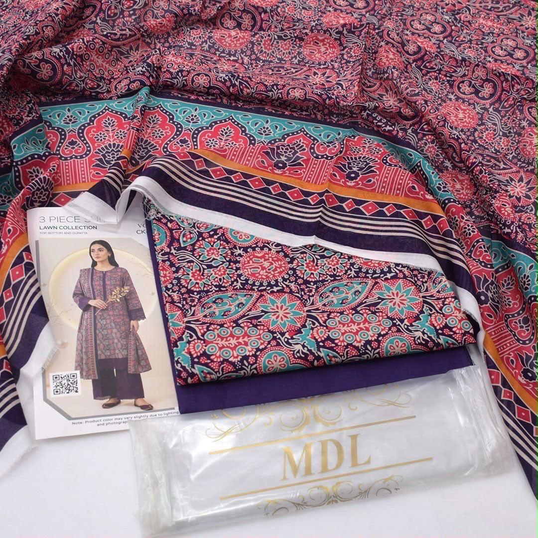 MDL Lawn 3-Piece Digital Printed