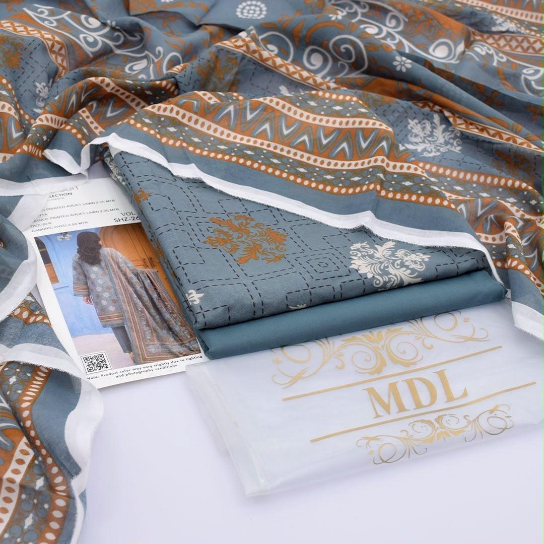MDL Lawn 3-Piece Digital Printed