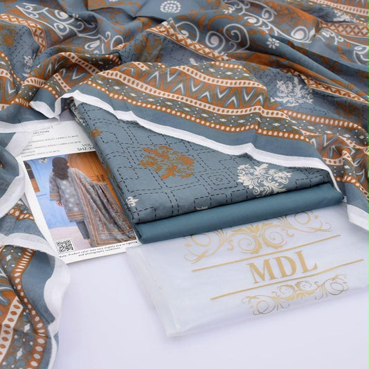 MDL Lawn 3-Piece Digital Printed