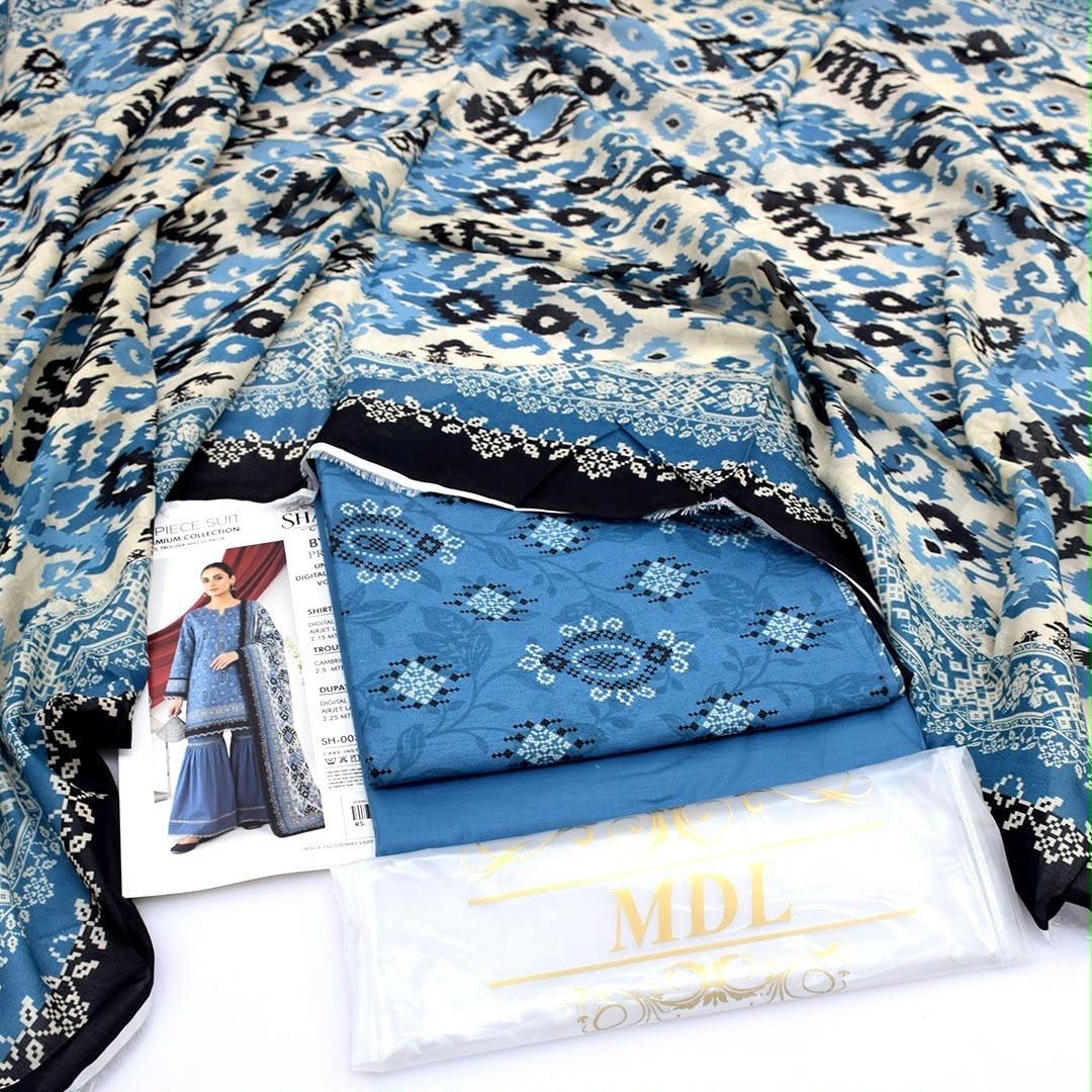 MDL Lawn 3-Piece Digital Printed