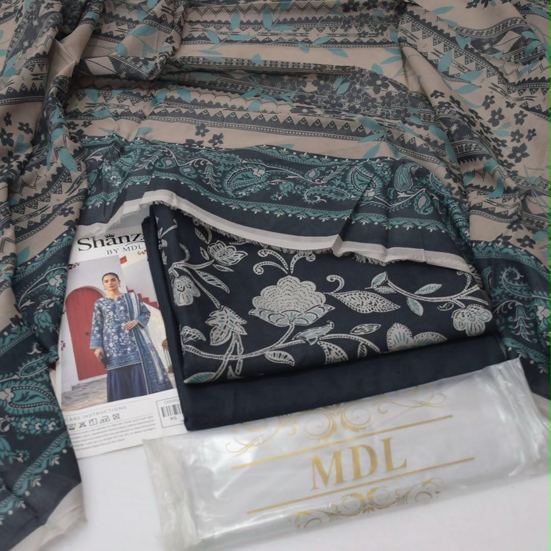 MDL Lawn 3-Piece Digital Printed
