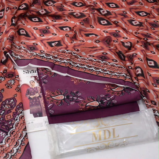 MDL Lawn 3-Piece Digital Printed