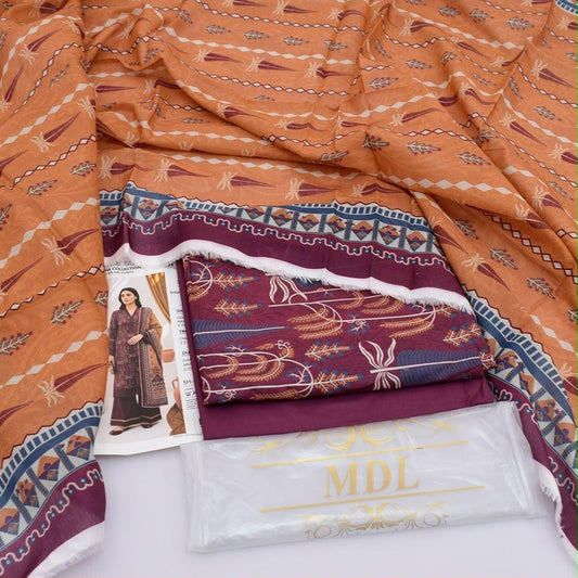 MDL Lawn 3-Piece Digital Printed