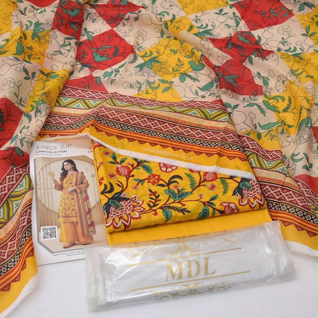 MDL Lawn 3-Piece Digital Printed